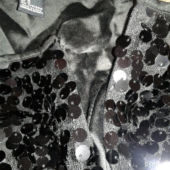 Forever 21 Jet Black Sequins Short Skirt NWT - Picture 6 of 13